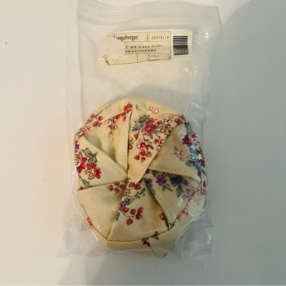 Longaberger Let Me Call You Sweetheart Floral Bouquet Liner